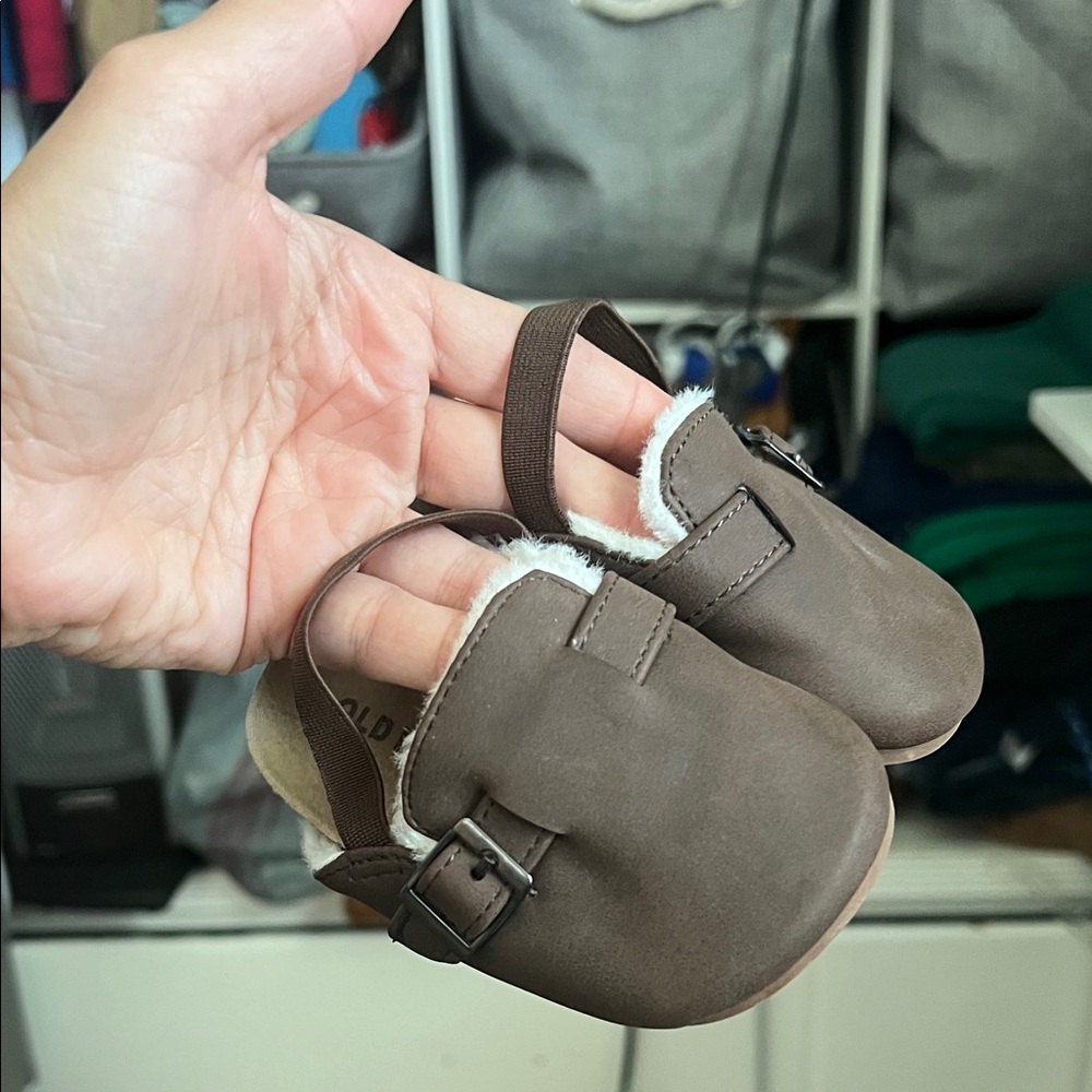Brown Baby Moccasins with Buckle